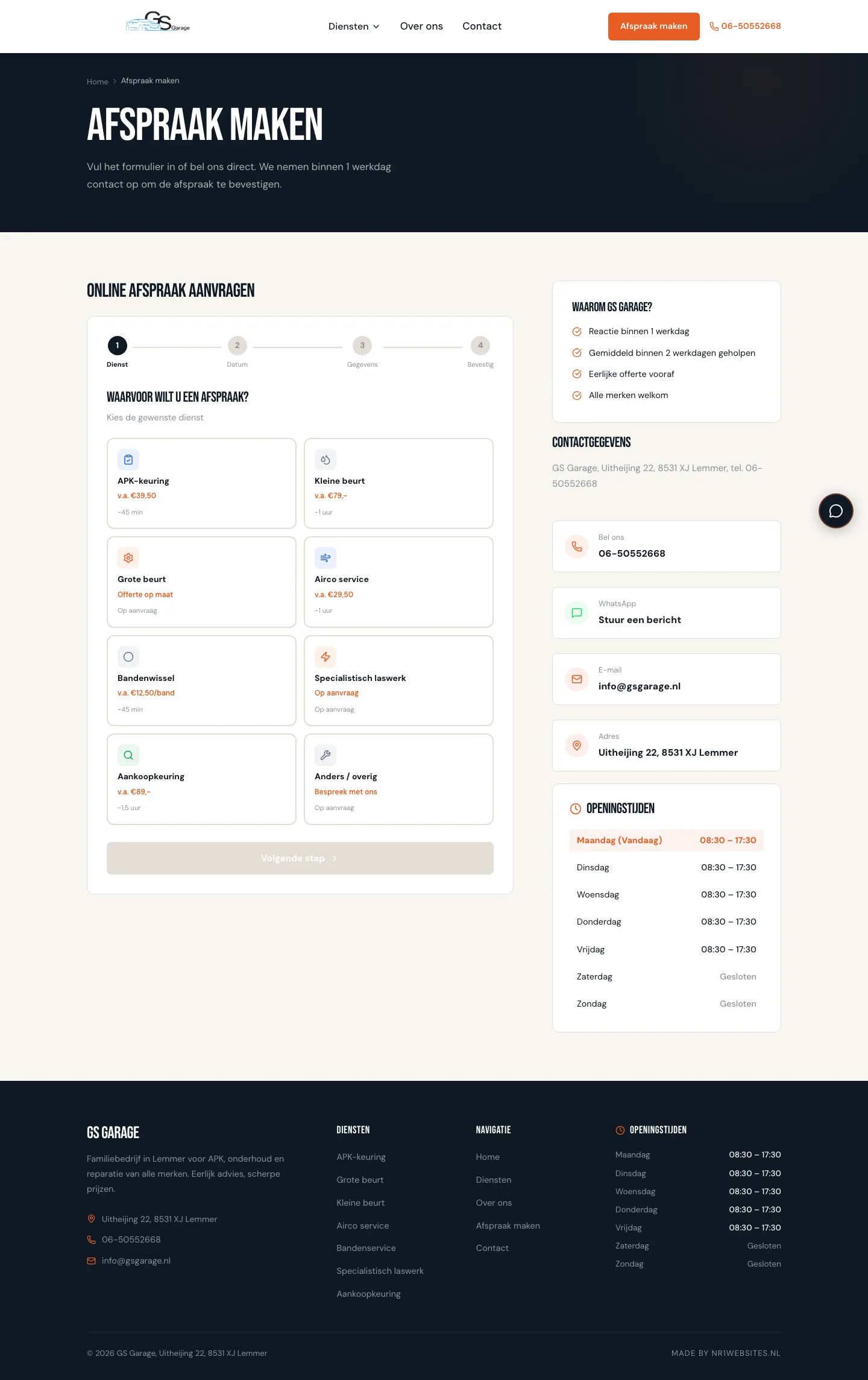 Online afspraak maken